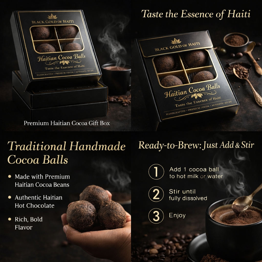 Haitian Cocoa Balls – Luxury Hot Chocolate Gift Box