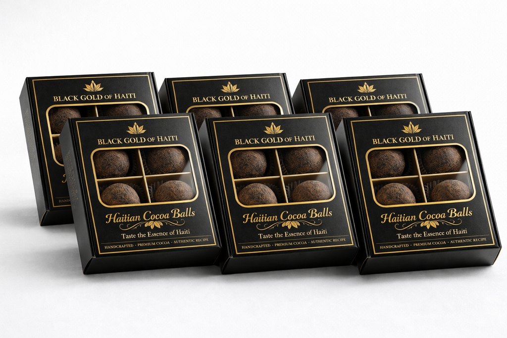 Haitian Cocoa Balls – Premium Gift Box (6 packs)