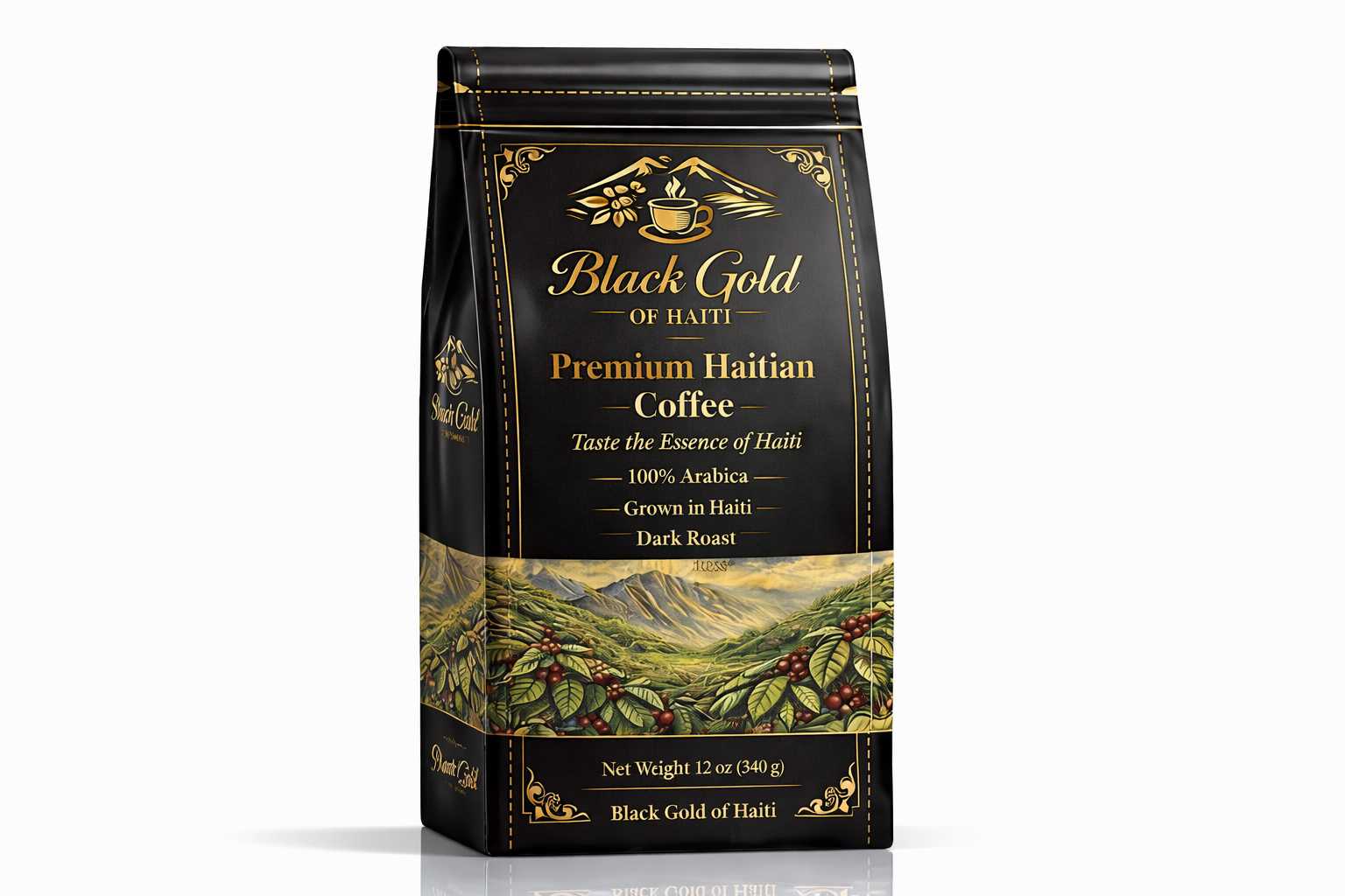 Black Gold of Haiti – Premium Haitian Coffee Pack of 12 (12 oz) | 100% Arabica Dark Roast