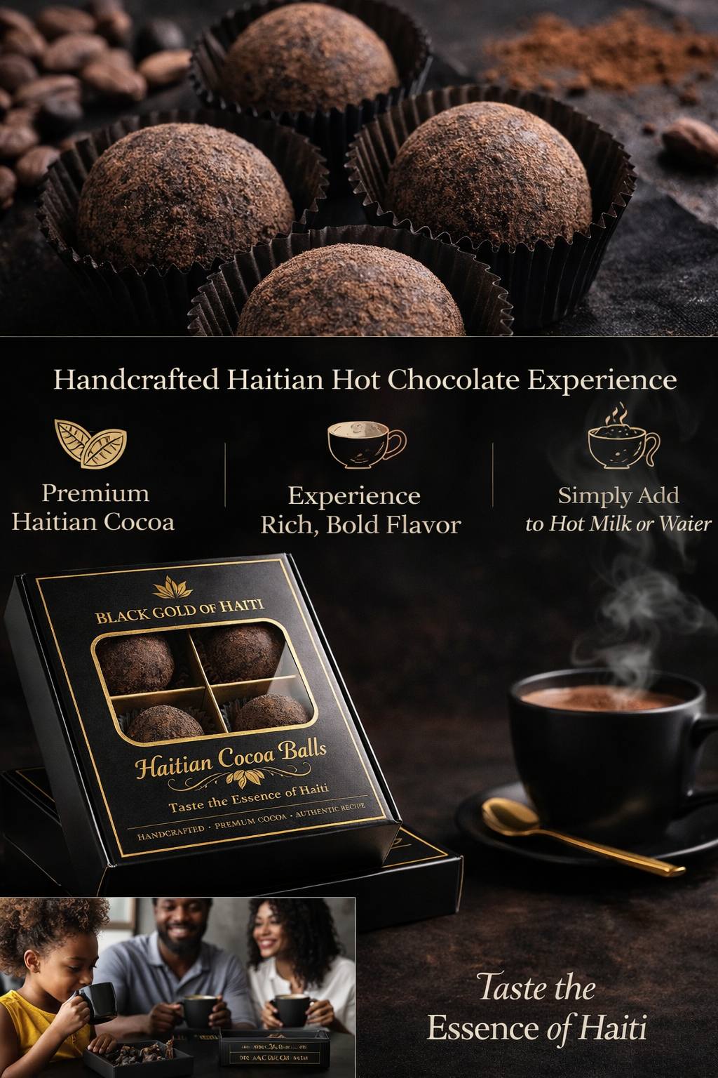 Haitian Cocoa Balls – Luxury Hot Chocolate Gift Box